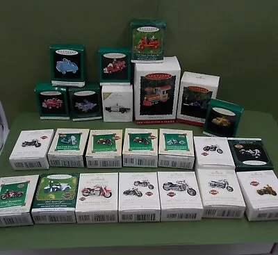 Hallmark Ornaments - Harley Motorcycles Cars Trucks & Trains - You Pick • $8.99