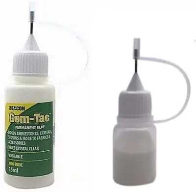 Gem-Tac Glue Needle Precision Tip Bottle Jewelry Making Decoration 15ml Get 5ml • $21.11