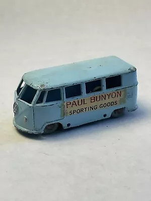 1950'a BUDGIE Diecast Blue #12 VOLKSWAGEN MICRO BUS Made In ENGLAND Vintage • $14.75