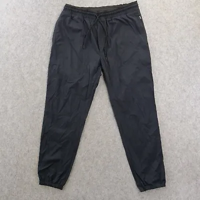 Zanerobe Joggers Pants Mens 36 Black Elastic Waist Drawstring Pockets • $19.99