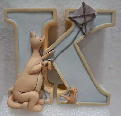 Classic Winnie The Pooh 3D Alphabet Letter K Michel Resin Kite Kanga Roo *CHIP* • $5.99