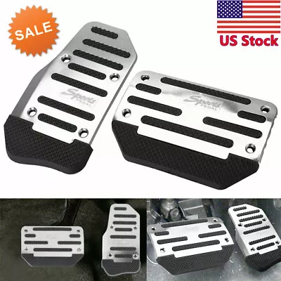 [SILVER] Non-Slip Automatic Gas Brake Foot Pedal Pad Cover Car Accessories Parts • $6.49