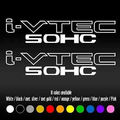 9  IVTEC SOHC VTEC Window Car Honda Civic EG EK B16 CRX Vinyl Decal Sticker • $9.17