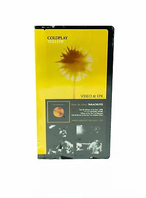 COLDPLAY YELLOW - PROMOTIONAL VHS With  YELLOW  VIDEO & EPK - RARE • £24.13