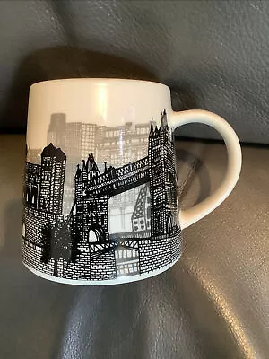 HABITAT MUG LONDON EYE SHARD BIG BEN TOWER BRIDGE PARLIAMENT ILLUST Ex Con • £6.99