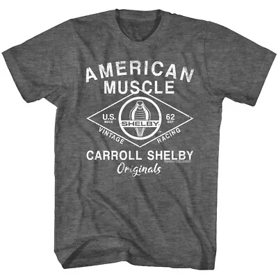 Carroll Shelby Original American Muscle Cars Men's T Shirt Vintage Racing 1962 • $25.50