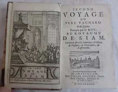 1689 TACHARD Second Voyage Du Siam French Travel Plates • $10.58