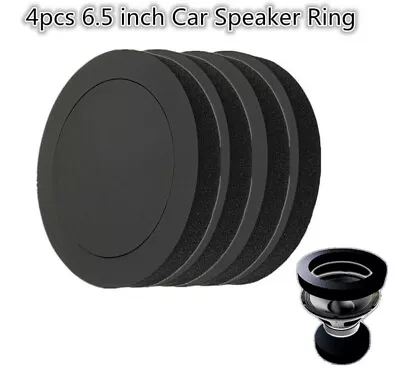 4x Car Soundproof Rings Door Speaker Stereo Ring Insulation Cotton 6.5  Sponge • $16.73