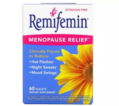 3 X 60's REMIFEMIN Menopause Symptoms Relief Hot Flushes Sweating EXPRESS SHIP • $169