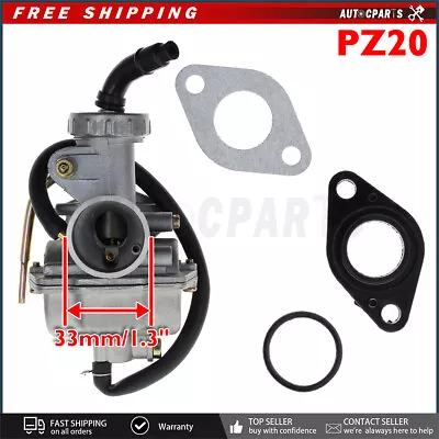 For PZ20 Carburetor 50 70 90 110 125 135cc ATV Quad Go Kart UTV SUNL JCL TAOTAO • $12.96