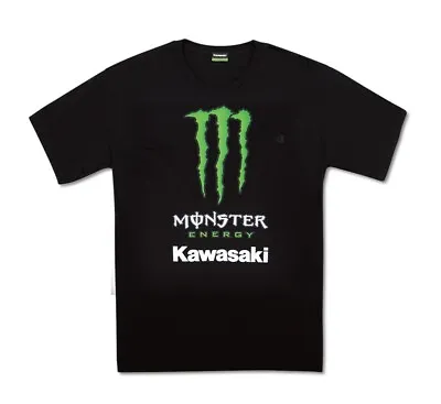 Monster Energy® Kawasaki Front Profile T-shirt Sz L Lg Lrg Large • $32.95