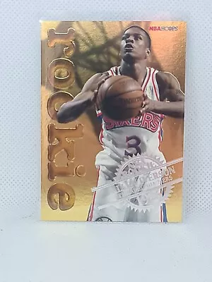 1996-97 NBA Hoops - Rookies Insert - #12 - Allen Iverson - Sixers • $15