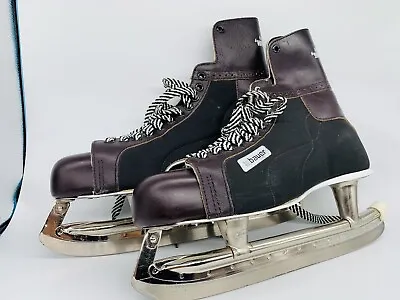 Vintage NHL Bauer ‘Hugger’ Men’s Skates Size 12 Excellent Condition Very Clean! • $72.69