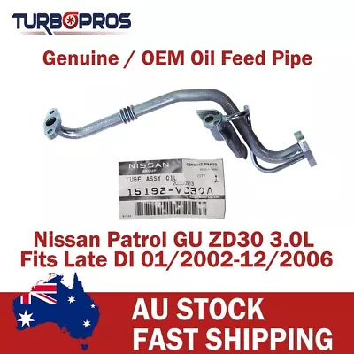 Genuine Turbo Charger Oil Feed & Return Pipe For Nissan Patrol GU ZD30 3.0L • $138