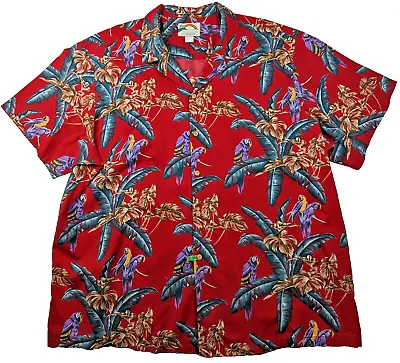 PARADISE FOUND Hawaii Vintage 80s Magnum PI Jungle Button Shirt Men 5XL XXXXXL • $47.99