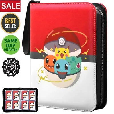 For Pokemon Cards Binder Album Book Game Card Collectors Holder 400 Card Spots • $20.89