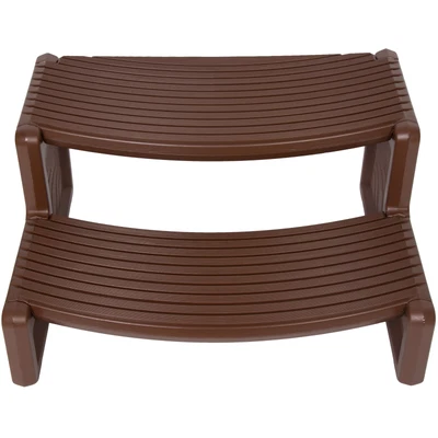 $68.50 • Buy 25  Red Brown Steps Ladder Handi-Step Anti-slip For Hot Tub Pool RV Camps Spa