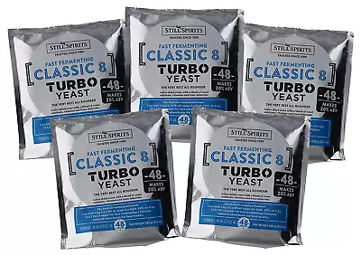 Still Spirits Turbo Classic 8 Yeast Pack Of 5 • $34.70