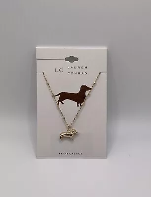 Lauren Conrad 16 Inch Dachshund Necklace NWT_ORGANZA GIFT POUCH INCLUDED • $9.99