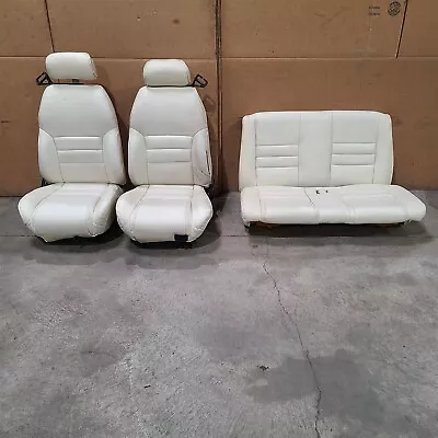 94-98 Mustang Gt Convertible Seats Front Rear Set White Aa7145 • $854.05