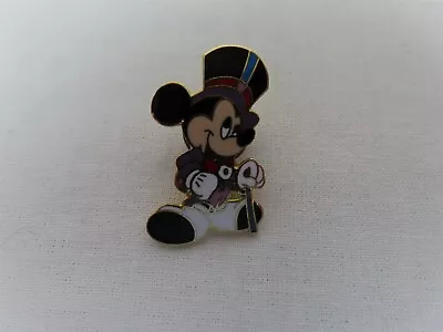 Disney Mickey Mouse Enamel Lapel Pin Brooch Tuxedo Top Hat Cane Vintage • $11.98