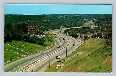 Zanesville OH Modern Expressway Interstate 70 Ohio Vintage Postcard • $7.99