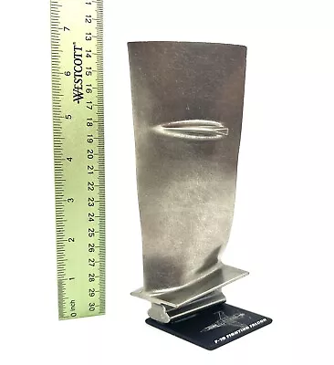 Titanium F-16 Jet Engine Blade. Turbine Hgu Aviation Desk Model Pratt&Whitney • $29.99