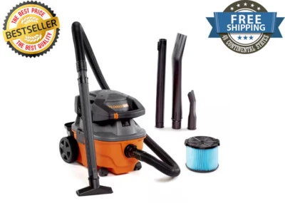 $110 • Buy RIDGID Wet Dry Vacuum 120-Volt Detachable Blower Cartridge Filter Cord 4-Gal