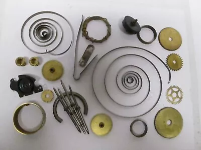 Lot 24 Pc~steampunk*crafts*altered Art*asst Clock Parts~brass Gears~rods~springs • $19.99