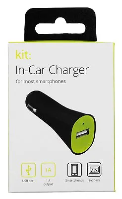  Kit 1 Amp Universal USB In-Car Charger Compatible With Smartphones Tablets • £4.95