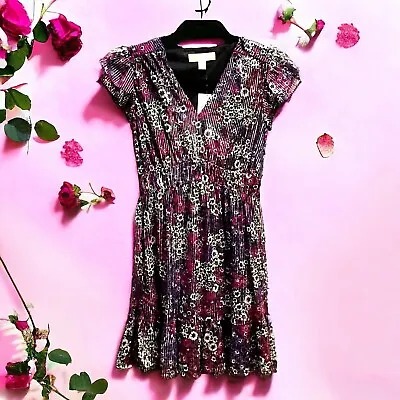 MICHAEL Michael Kors Women's P XS Flutter Sleeve Mini Dress Zinnia Ruched New • $24.09