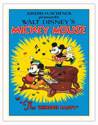 The Whoopee Party - Starring Mickey Mouse Minnie Mouse Vintage Movie Poster 1932 • $12.98