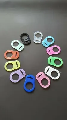 MAM Baby Style Dummy Adaptors Ring Clip Pacifier Soother  • £1.30