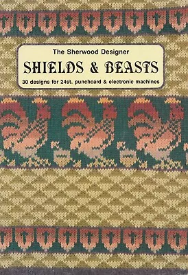 Shields & Beasts Knights Medieval 30 X Knitting Pattern Motifs Hand & Machine • £6.95