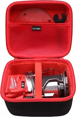 Hard Travel Case For Milwaukee M18 FUEL Cordless Compact Router Inner Mesh Pock • $44.99
