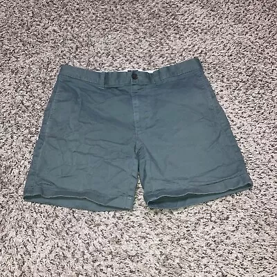 J. Crew Men’s Chino Shorts Size 34 Green 7” Inseam • $9.99