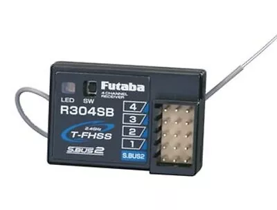 Futaba R304SB 2.4GHz FHSS 4PLS 4PX 4-Channel Telemetry Receiver FUTL7680 • $69.99