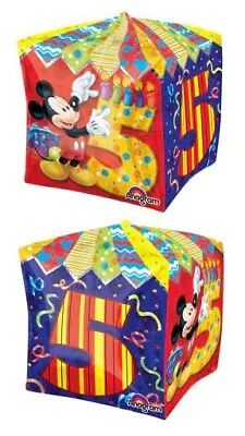 Mickey Mouse Age 5 Cubez 16  Foil Balloon (Packaged) • $1.92