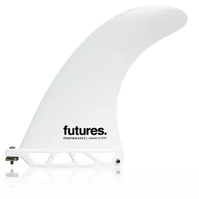 Futures Fins Performance 7 Inch Longboard Surfboard NEW White Inc Bolt And Plate • £29.95