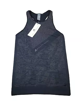 ADIDAS X Stella McCartney Tank Top Seamless Training Racerback Black Small • $29.90