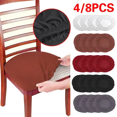 $20.23 • Buy 4/8pcs Stretch Dining Chair Seat Cover Protector Home Decor Washable Removable