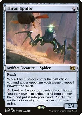 MTG Thran Spider (Promo Pack) [The Brothers' War Promos Near Mint] • £1.59