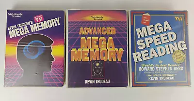 Kevin Trudeau's MEGA MEMORY & ADVANCED & SPEED READING Cassette VHS Lot • $21.24