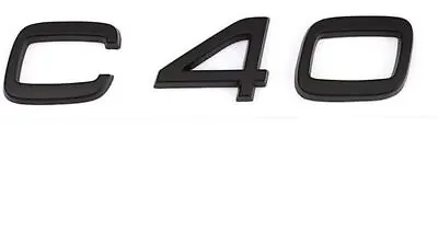 For VOLVO C40 Rear Boot Trunk Emblem Sticker Letter Badge Matte Black • $19.95