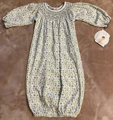 Girls NWT Magnolia Baby Smocked Day Gown Free Banded Hair Bow 6 Months MD • $43.77