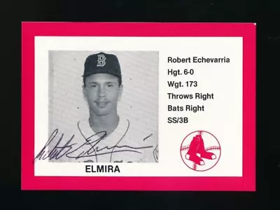 1987 ELMIRA PIONEERS CAIN #7 Robert Echevarria Signed Auto Autograph Swsw6 • $12.50