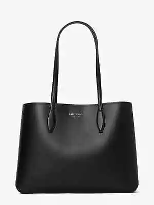 New Kate Spade All Day Large Tote Leather Black Multi • $129.90