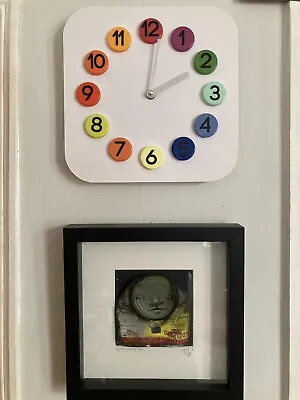 Ikea Dassigt Multicoloured/ Rainbow Square Clock- Discontinued • £16