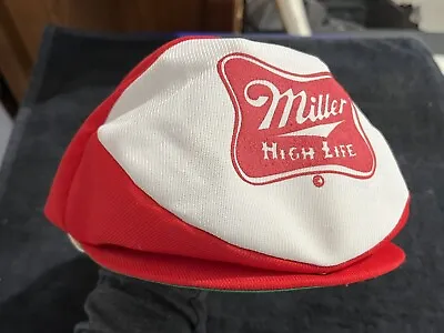 Vintage Miller High Life Beer Newsboy Cabbie Snapback Hat Semco USA • $14.99