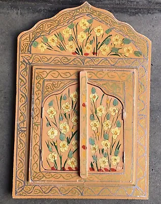 Moroccan Style Wall Mirror With Doors Hand Painted Decorative Mirror • $38
